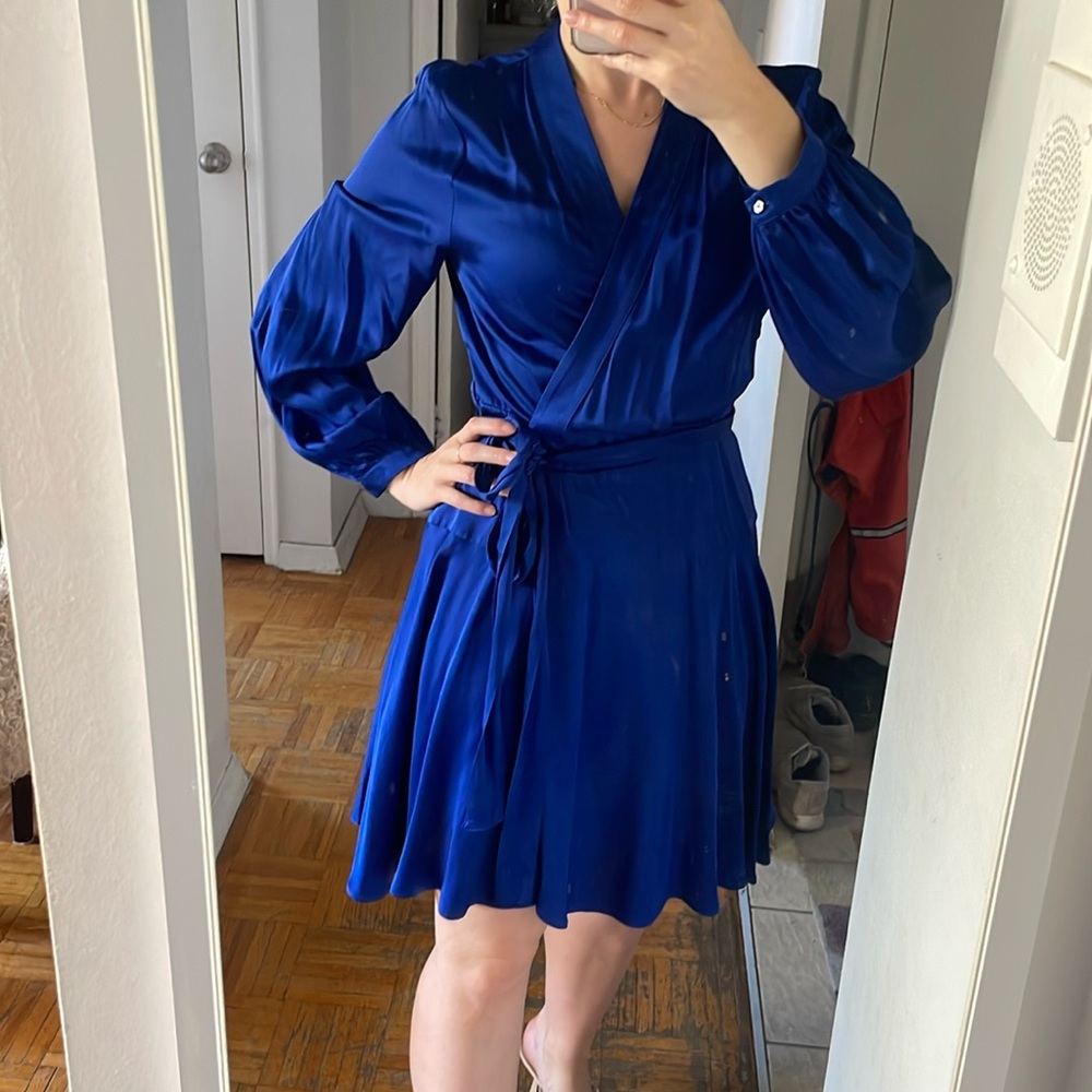 Banana republic cobalt blue dress